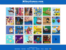 Tablet Screenshot of mikeygames.com